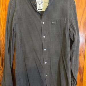 Diesel Two-Tone Shirt in Dark Olive